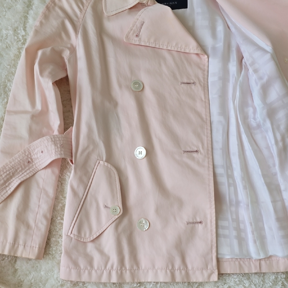 Burberry Soft Pink Collared Jacket - image 4